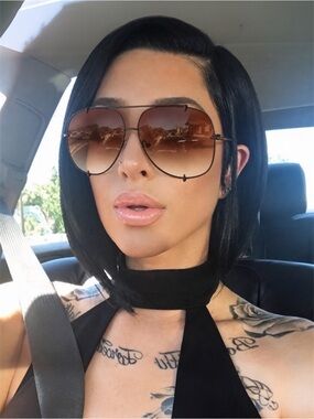 Aviator  XXL "Talon" OVERSIZED Metal Gradient Women Sunglasses Shades